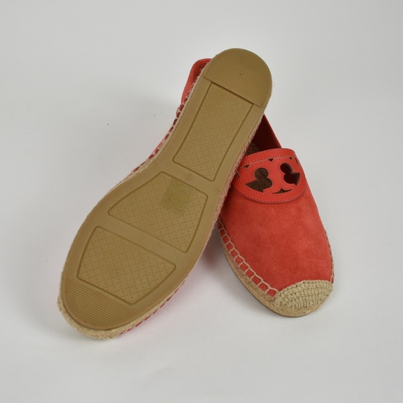 Tory Burch Red Canyon Suede Sidney Espadrille SZ 8 - Picture 4 of 8